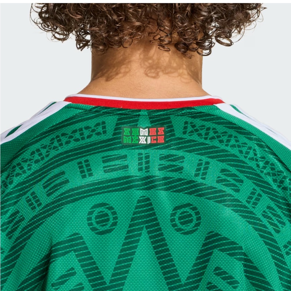 adidas Men's Green Soccer Polo with Red and White Trim - Picture 14 of 16